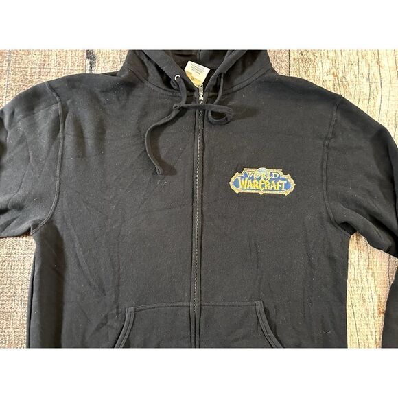 World of Warcraft Alliance Black Hoodie Independent Trading Co Medium Wow Jinx - Picture 6 of 10